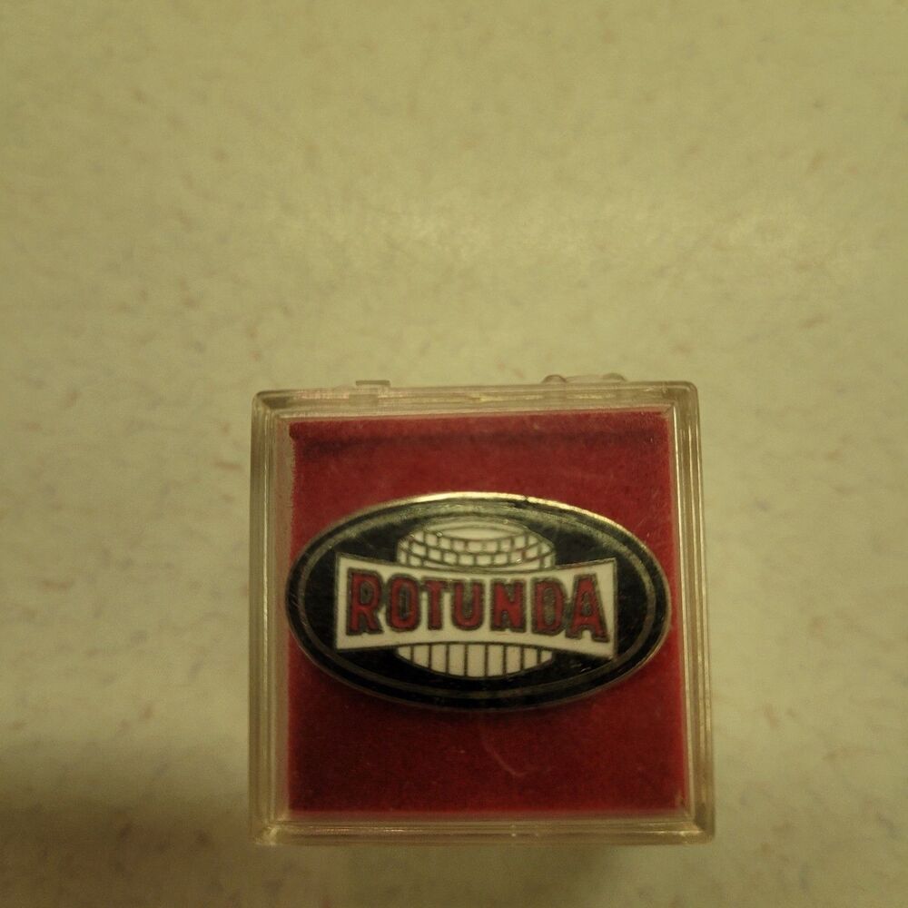 Rotundra hat tie pin Red Black White Collectable